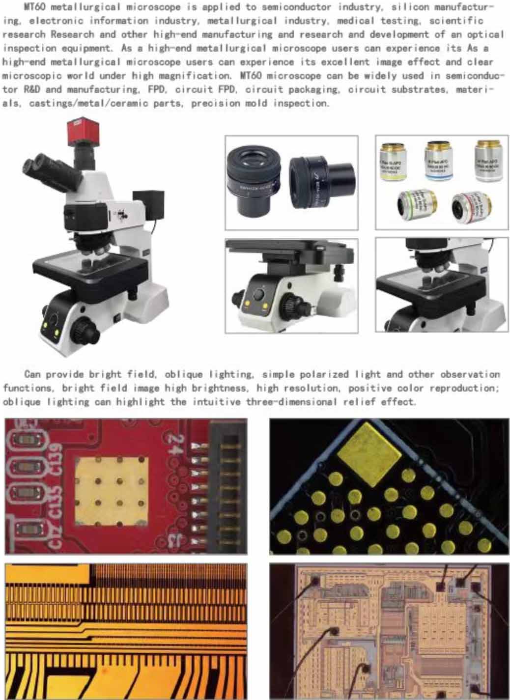 Microscopio metalográfico electrónico