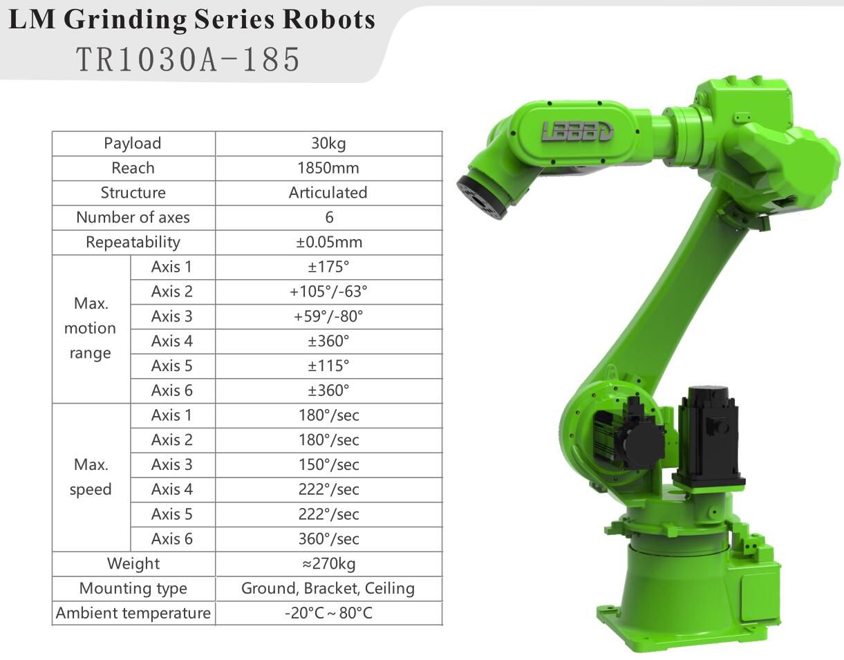30kg Payload 6 Axis Industrial Robot