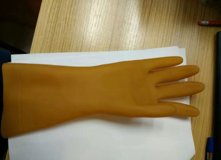 línea de producción de guantes